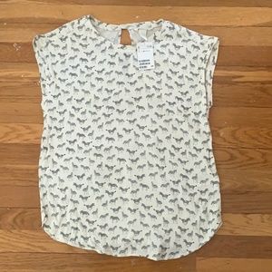 Zebra print blouse